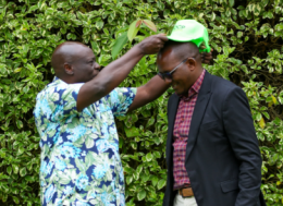 A file photo of DCP Leader Rigathi Gachagua and Ewuaso Oonkindongi MCA Joseph Ole Torris